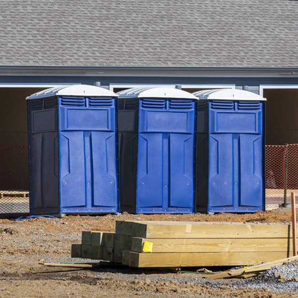 how can i report damages or issues with the portable toilets during my rental period in Higgins Lake Michigan